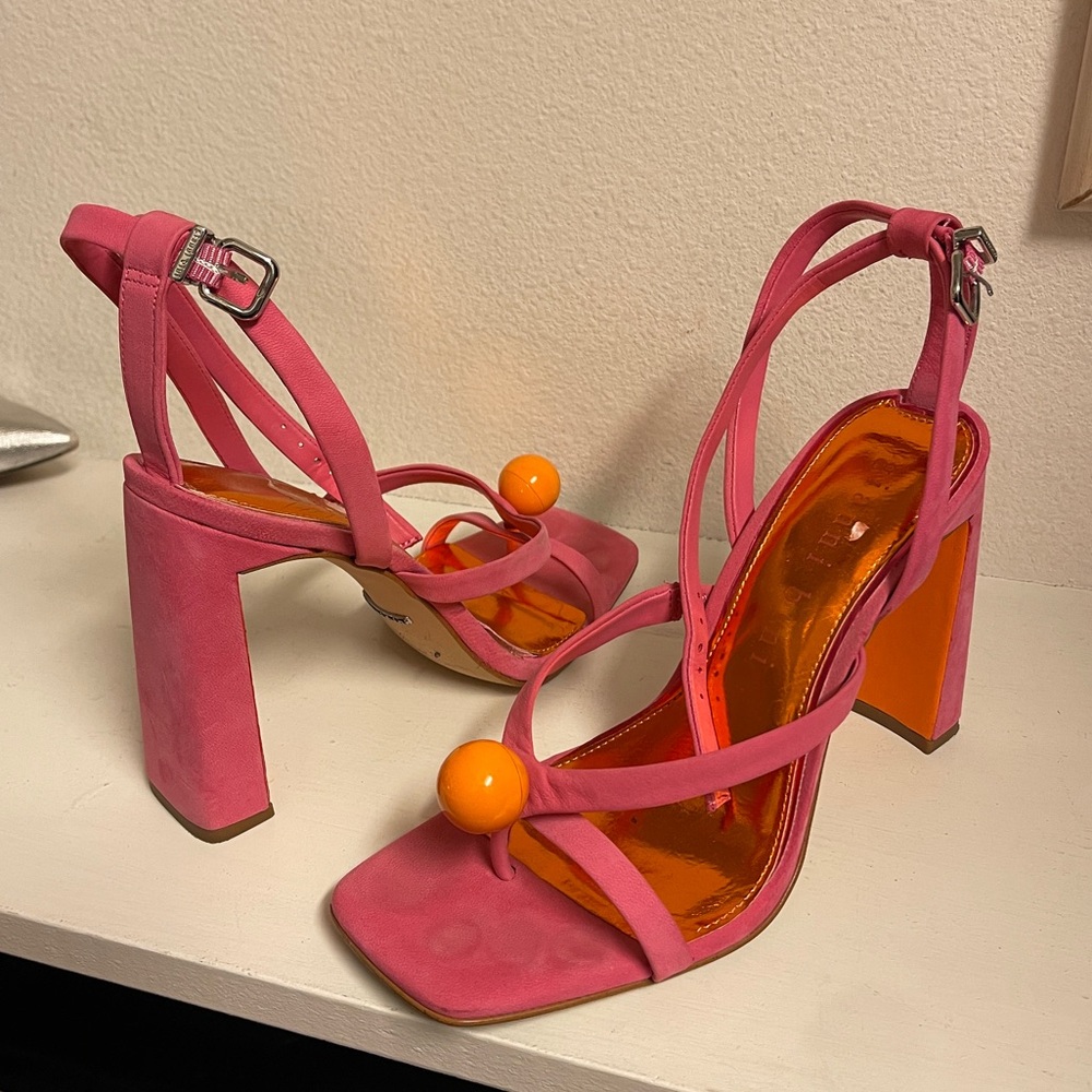 Gianni Bini Orange and Pink Heels size 9.5